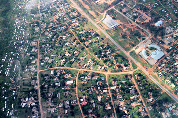 Obraz premium Aerial view of Harare