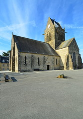 Fototapeta na wymiar Kościół Świętej Matki Kościoła, w Normandii