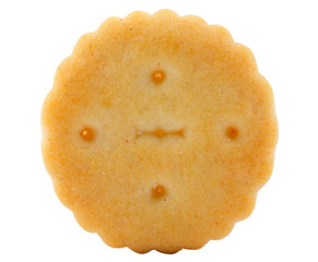 Letter O cracker alphabet isolated on white