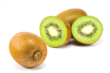 Obraz premium kiwi fruit isolated on white background
