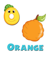 alfabeto, arancia