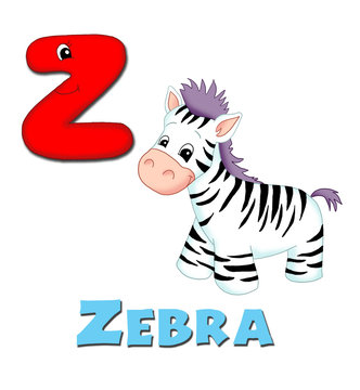 alfabeto, zebra