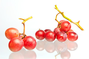 red grape isolated on white background