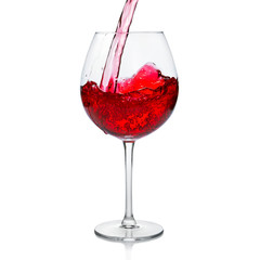 Red wine glass