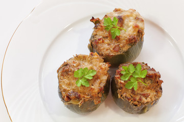 stuffed artichoke gratin