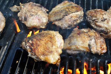 Flaming Chicken Thighs