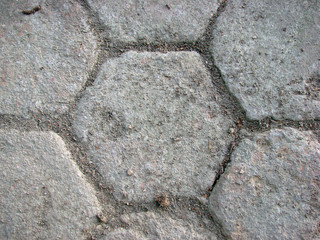 hexagonal brick background