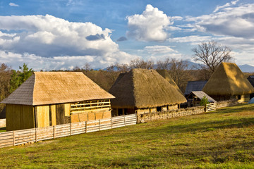 Romanian traditional village