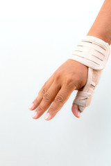 Man injury hand finger