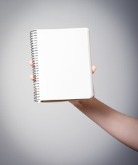 Girl and a notebook
