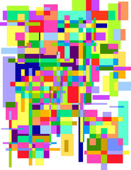Abstract Colorful Rectangles