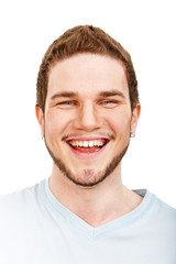 Obraz premium Smiling face of young man