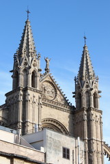 Fototapeta na wymiar Palma de Mallorca cathedral, Spain