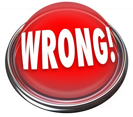 Wrong Red Button Light Flashing Incorrect Answer