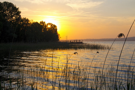 Sunset on the lake