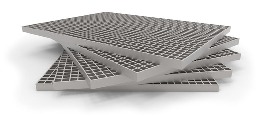 Molded grating