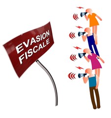 Obraz premium Militer contre l'évasion fiscale