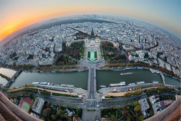 Gordijnen Paris vue panoramique © Beboy