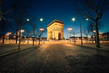 Arc de Triomphe Paris France - obrazy, fototapety, plakaty