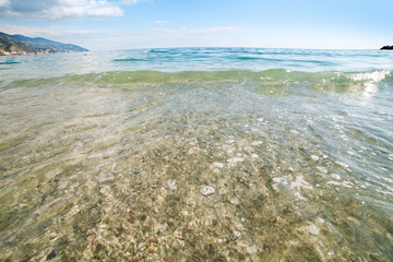 Waves at italian coast.