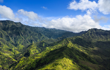 Naklejka premium Kauai Bujny tropikalny krajobraz