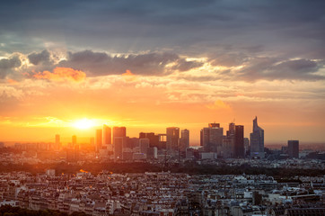Paris skyline la défense
