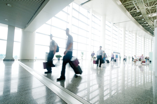 passenger in the shanghai pudong airport