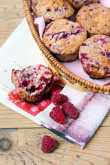 Raspberry muffins
