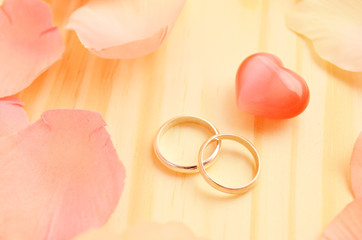 リングとハート