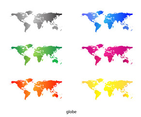Set - colored continents
