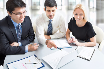 Fototapeta premium A business team