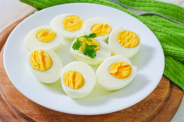 boiled eggs