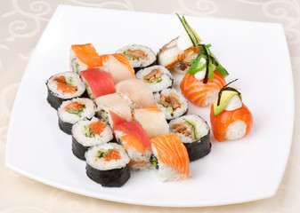 Traditional Japanese food Sushi