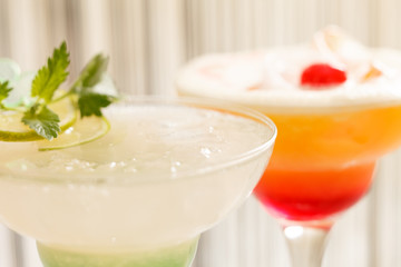 cocktails in the bar