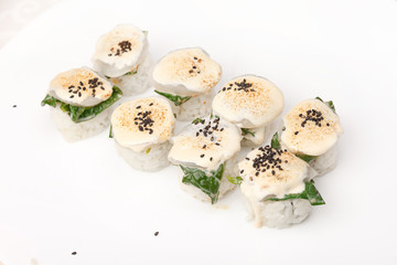 sushi on the plate