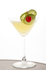 cocktail with cucumber
