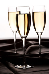 flutes of champagne
