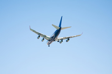 Airplane in the sky