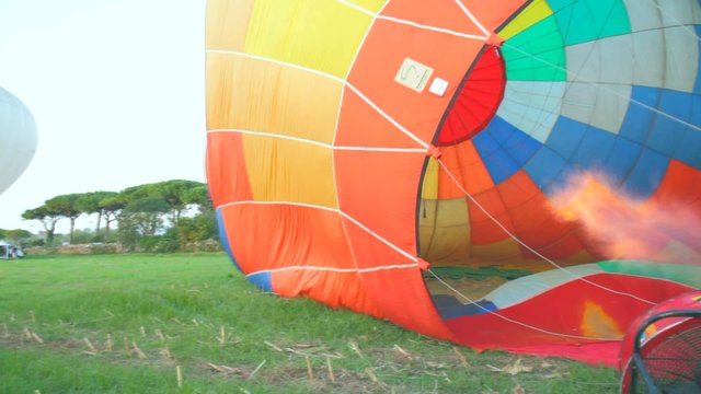 Mongolfiera preparazione