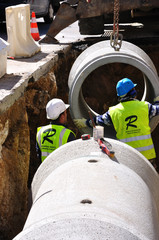 construction de canalisation