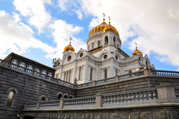 Fototapeta na wymiar Moscow Cathedral of Christ the Savior in Russia