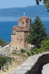 Fototapeta na wymiar Church of Sveti Jovan Kaneo In Ohrid, Republic Of Macedonia