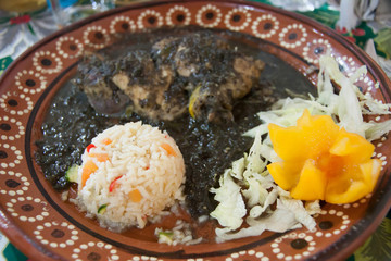 Mexican mole de huitlacoche