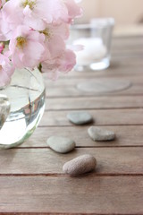 Kirschblüten und Wellness