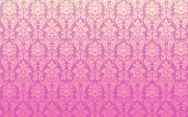 Pink Seamless Damask