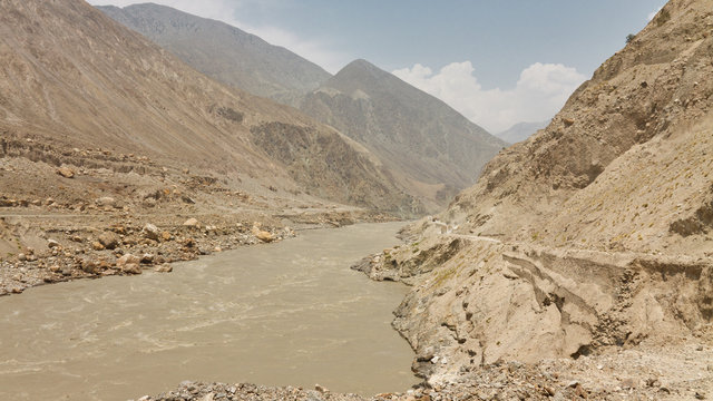 Raging Indus River, Pakistan