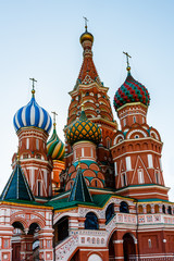 Fototapeta na wymiar Cathedral of Vasily the Blessed on the Red Square in Moscow, Rus