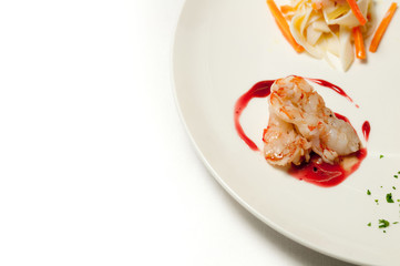 Gambero piatto di pesce