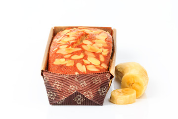 Freshly baked banana bread