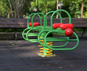 swing carousel in the park for children